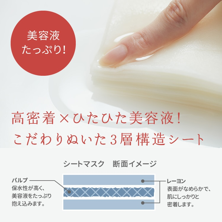 Mascarilla Facial con Extracto de Sake Kasu (Residuo de Sake) 10pz