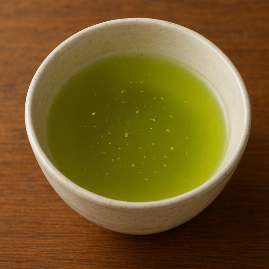 Sencha (Té verde) con polvo de oro